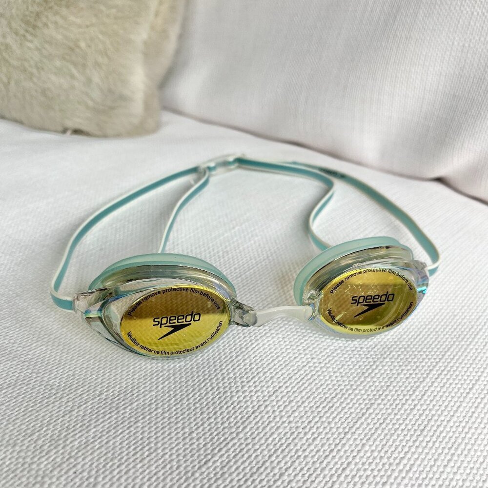 Speedo Vanquisher 2.0 Mirror Swim Goggles NWOT Women's Adjustable
